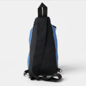Abstract Symphony in Blue 3 Sling Bag (Achterkant)