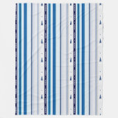Abstract Symphony in Blue 5 (Vertical Lines) Fleece Deken (Voorkant)
