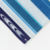 Abstract Symphony in Blue 5 (Vertical Lines) Fleece Deken (Hoek)
