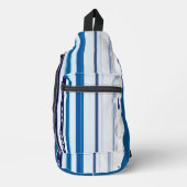 Abstract Symphony in Blue 5 (Vertical Lines) Sling Bag (Voorkant)