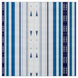 Abstract Symphony in Blue 5 (Vertical Lines) Stof