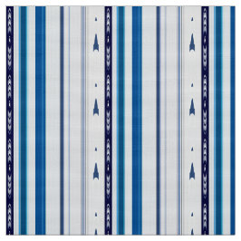Abstract Symphony in Blue 5 (Vertical Lines) Stof