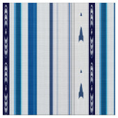 Abstract Symphony in Blue 5 (Vertical Lines) Stof (Close Up)