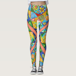 Abstract systeem leggings