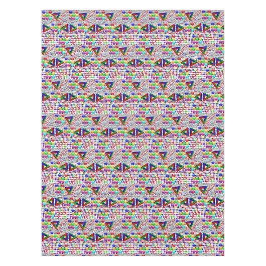 Abstract tablet tafelkleed (Voorkant)