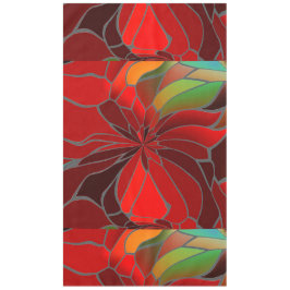 Abstract tafelkleed van Poinsettia