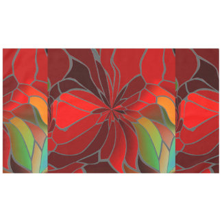 Abstract tafelkleed van Poinsettia