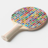 Abstract Tafeltennisbatje (Voorkant Gekanteld)
