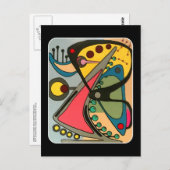 Abstract Talking Man uit de middeleeuwen schildere Briefkaart (Voorkant / Achterkant)