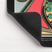 Abstract Talking Man uit de middeleeuwen schildere Muismat (Hoek)