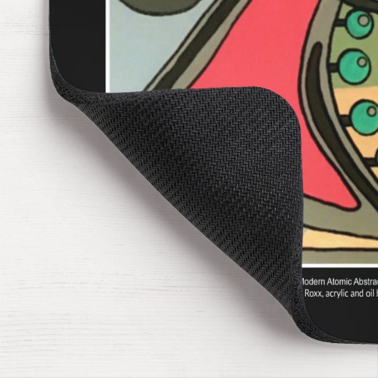 Abstract Talking Man uit de middeleeuwen schildere Muismat (Hoek)