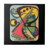 Abstract Talking Man uit de middeleeuwen schildere Tegeltje (Voorkant)