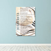 Abstract Tan Roze Goud Desiderata van Max Ehrman Canvas Afdruk (Insitu (Houten vloer))