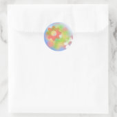 Abstract Tandwielontwerp Ronde Sticker (Tas)