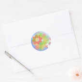 Abstract Tandwielontwerp Ronde Sticker (Envelop)