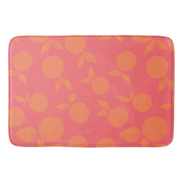 Abstract tangerine patroon badmat