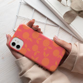 Abstract tangerine patroon Case-Mate iPhone case
