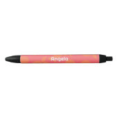 Abstract tangerine patroon roze en oranje zwarte inkt pen (Voorkant)