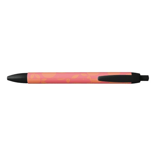 Abstract tangerine patroon roze en oranje zwarte inkt pen (Achterkant)