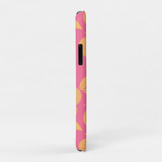 Abstract tangerine roze en geel patroon Case-Mate iPhone case (Achterkant/rechts)