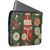 Abstract tapijt van Yuletide Laptop Sleeve (Voorkant Rechts)