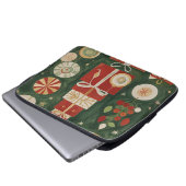 Abstract tapijt van Yuletide Laptop Sleeve (Voorkant onderkant)