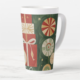 Abstract tapijt van Yuletide Latte Mok