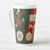 Abstract tapijt van Yuletide Latte Mok (Linkerhoek)