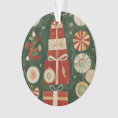 Abstract tapijt van Yuletide Ornament (voorkant)