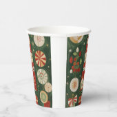 Abstract tapijt van Yuletide Papieren Bekers (Rechts)