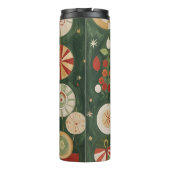 Abstract tapijt van Yuletide Thermosbeker (Achterkant)