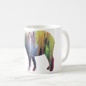 Abstract Tapir silhouette Koffiemok (Voorkant rechts)
