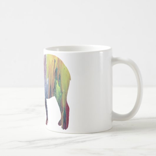 Abstract Tapir silhouette Koffiemok (Rechts)