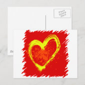 Abstract Tattoo hart Briefkaart (Voorkant / Achterkant)