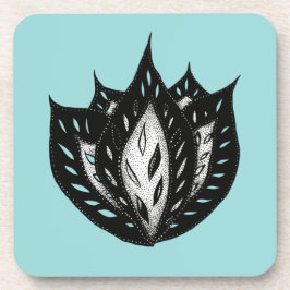 abstract tattoo voor gothics bier onderzetter