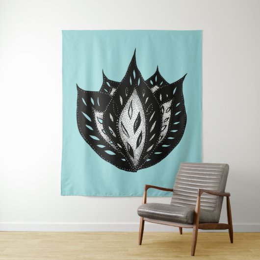abstract tattoo voor gothics wandkleed (In situ)