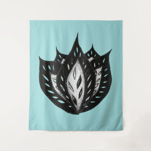 abstract tattoo voor gothics wandkleed