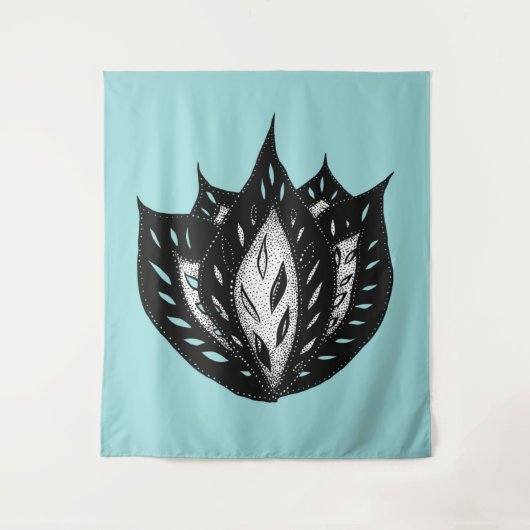 abstract tattoo voor gothics wandkleed (Voorkant)