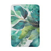 Abstract Teal, Groen, Smaragd, Botanisch Badmat (Voorkant Verticaal)