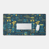 Abstract Techno Cirleer Design Bureaumat (Keyboard & Muis)