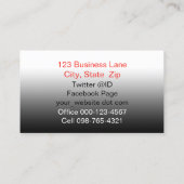 Abstract Techno Dreamy Groen Rood Sweep Visitekaartje (Achterkant)