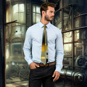 Abstract Techno Metallic Fractal Stropdas