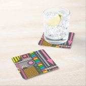 Abstract Technology Control Panel Pattern Kartonnen Onderzetters (Insitu)