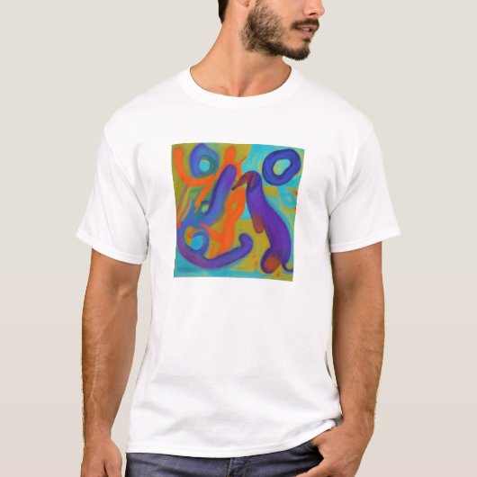 Abstract teckel. t-shirt (Voorkant)
