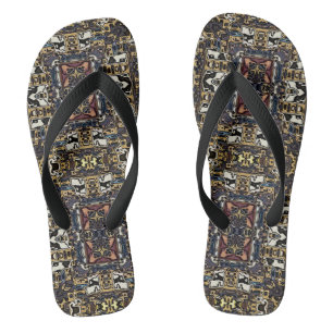Abstract Tegel ontwerp Teenslippers