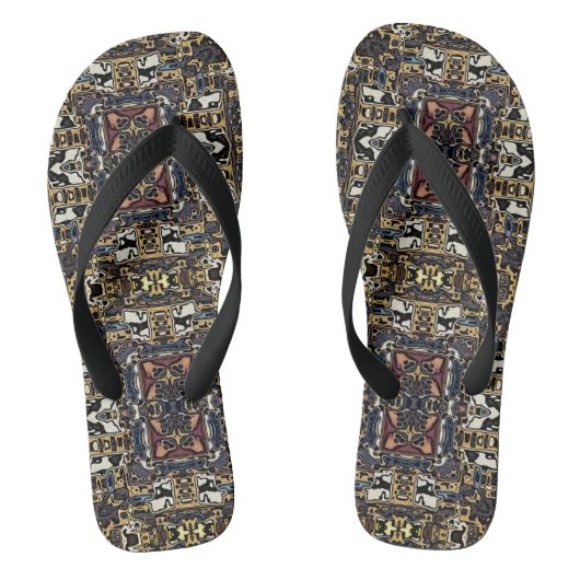 Abstract Tegel ontwerp Teenslippers (Voetbed)