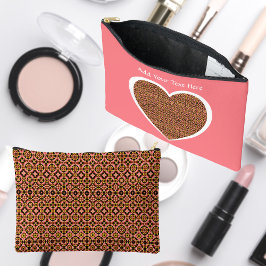Abstract tegelpatroon cosmetische tas