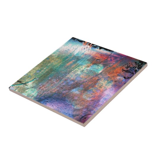 Abstract Tegeltje (Zijkant)