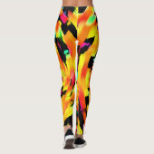 Abstract tekenen leggings (Achterkant)