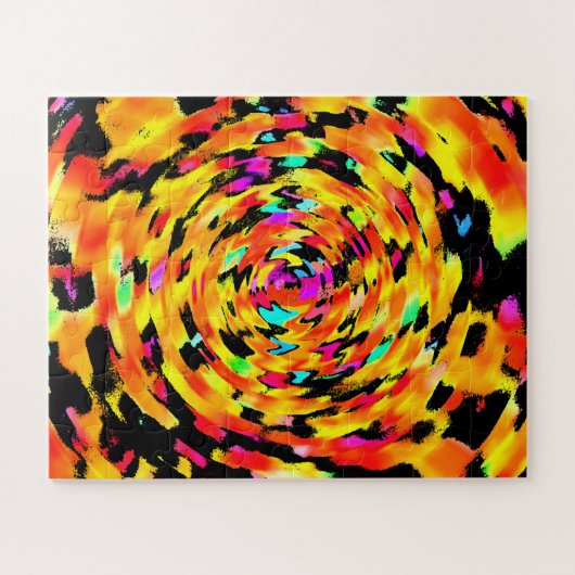 Abstract tekenen legpuzzel (Horizontaal)